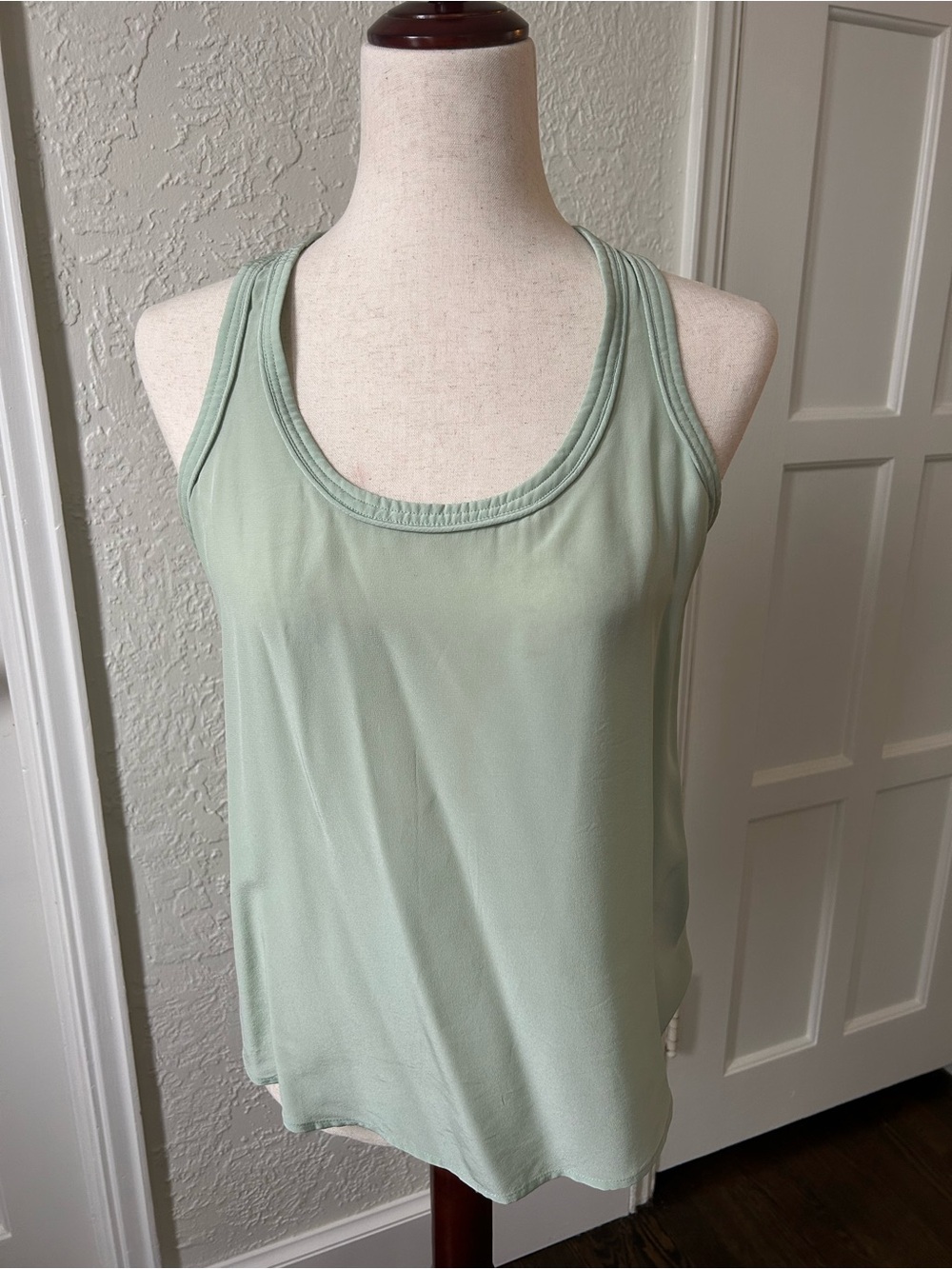 Banana Republic Mint Scoop Neck Silk Tank Top